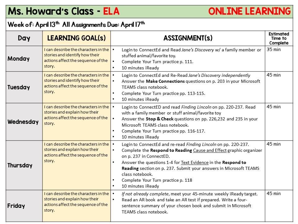 ELA Plan 